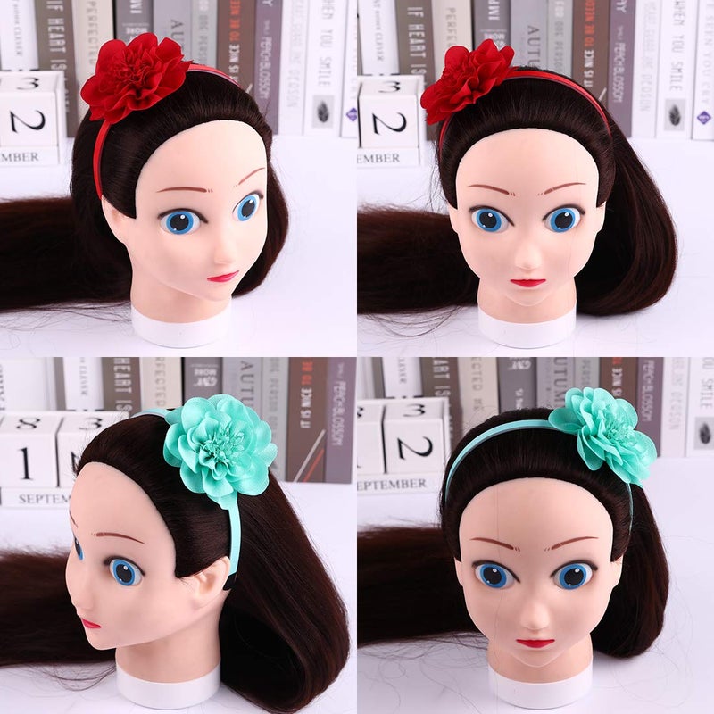 XIMA 10pcs Chiffon Flower Girls Headbands for Kids Children Teens toddlers Hair Accessoriesâ€¦ - Image 5